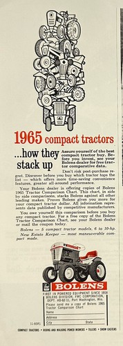 1965 bolens compact - bolens,
