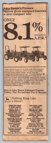 Vintage john deere compact - john,