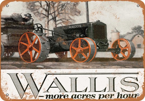 Metal sign 1920 wallis - metal,