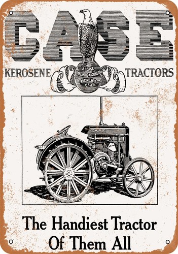 Metal sign 1918 case - metal,