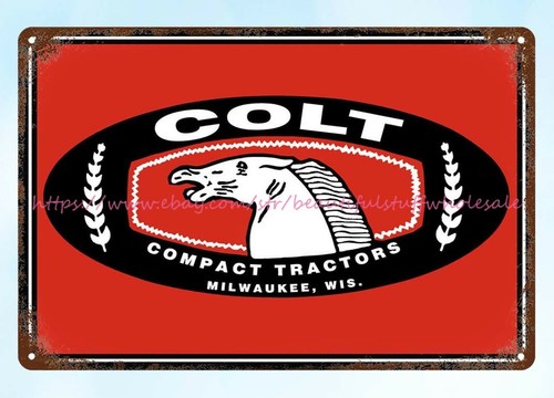 Compact tractors metal tin - tractors,