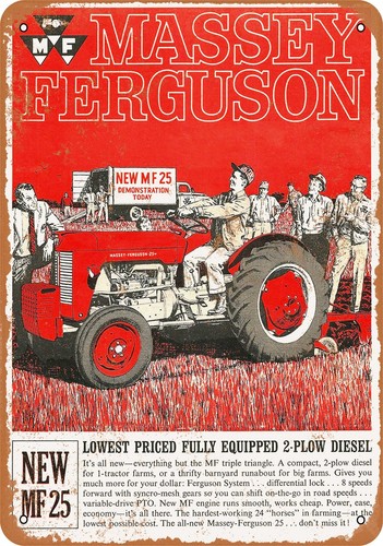 Metal sign massey - sign,